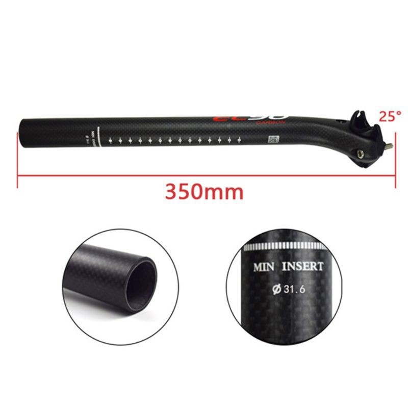 【Ready Stock】 Carbon Fiber MTB Road Bike Seatpost Lightweight Bicycle