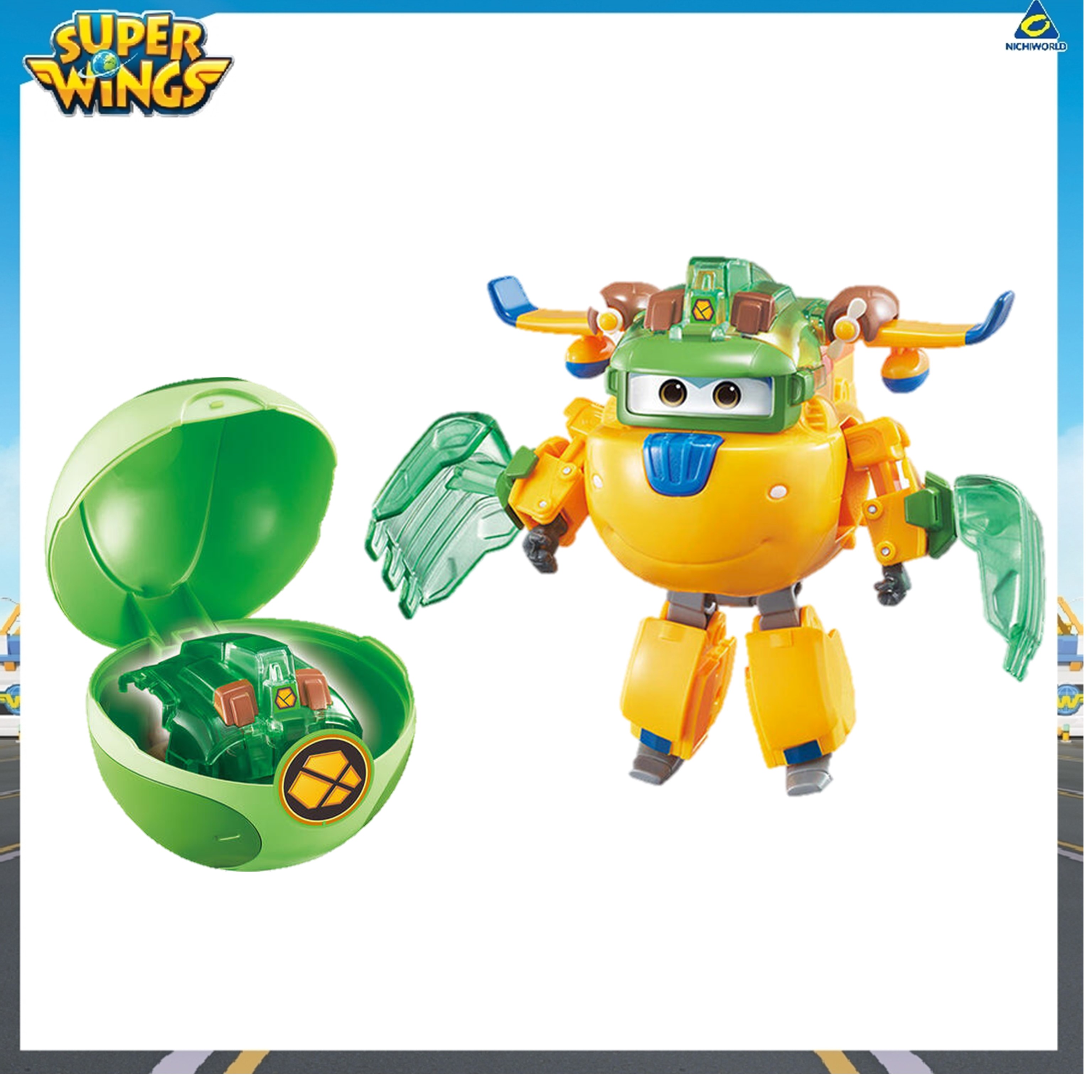 Super Wings Season6 WORLD ROBOT Transformer Robot Flight Headquarter 34cm 2023 e