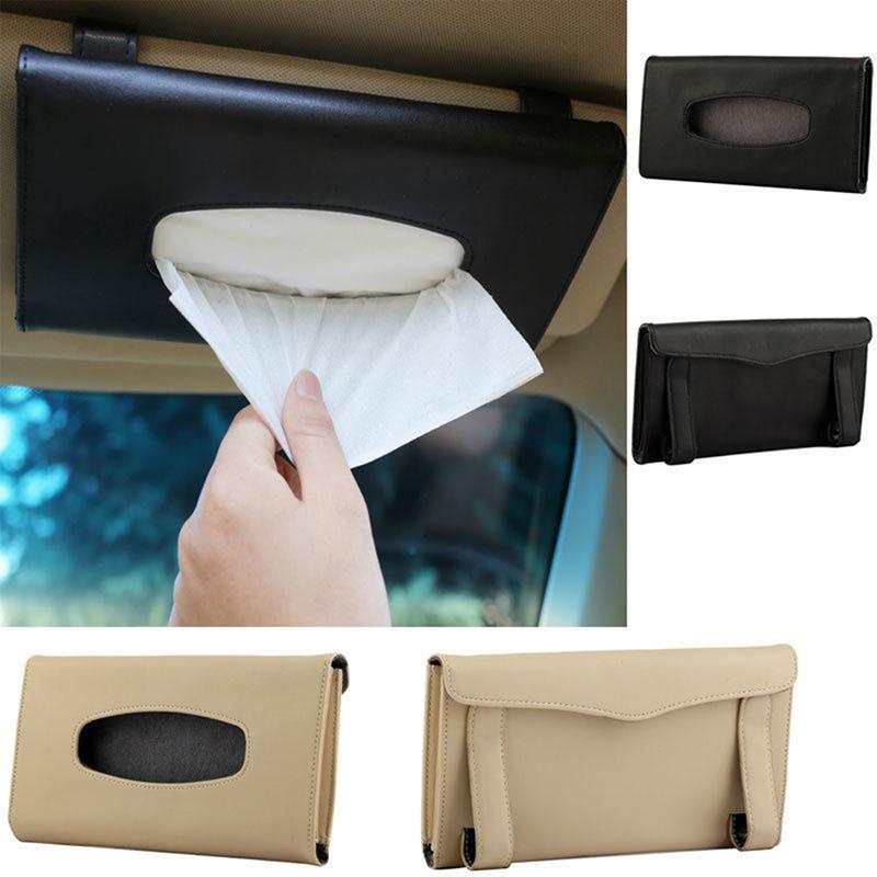 PU Leather Car Sun Visor Tissue Box Paper Towel Case Napkin Holder ที่ใส่ทิชชู่ ที่ใส่ทิชชูรถ ที่ใส่ทิชชู2ที่ใส่ทิชชูในรถ ที่ใส่ทิชชูยาว ที่ใส่ทิชชู ที่ใส่กระดาษทิชชู รัดติดที่บังแดด กระเป๋าใส่กระดาษทิชชู ซองใส่กระดาษทิชชูในรถ สีเทา T0066