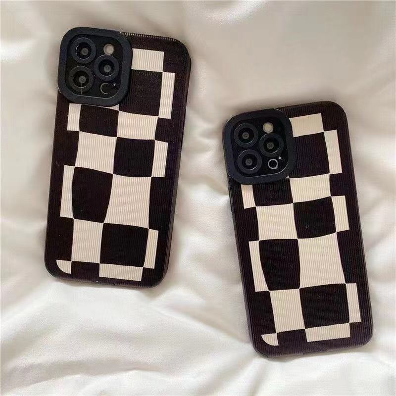 【คลังสินค้าพร้อม】 Casetify Checkered Case for IPhone 13 Pro Max Case/ 12/ 11/ XS/ XR/ X/ 8/ 7/ 6