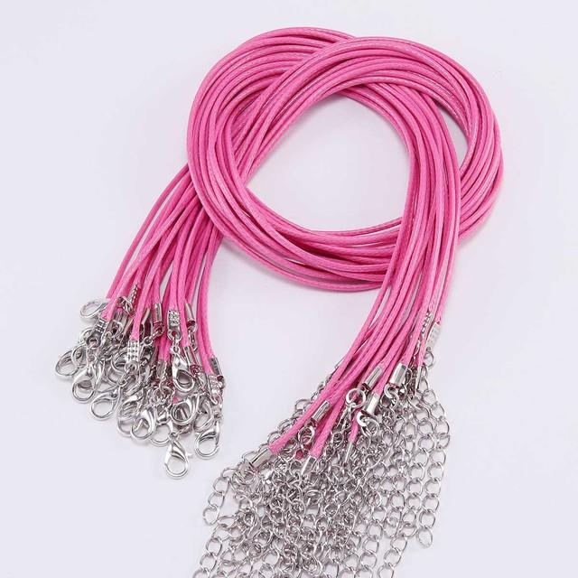 Leather Necklace Cord Pendants  Leather Necklace Cord Clasp - 10pcs/lot  1.5/2mm - Aliexpress