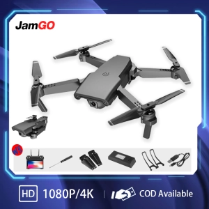 สินค้า JAMGO โดรนมืออาชีพ PTZ โดรนถ่ายภาพทางอากาศ HD 4K ป้องกันการสั่นไหวแบบพับได้ Qpter เครื่องบินควบคุมระยะไกล GPS คู่