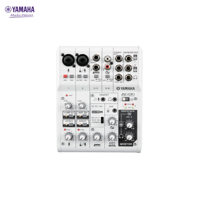 ดูภาพ YAMAHA AG06 Mixing Console มิกเซอร์ยามาฮ่า รุ่น AG06 <br/>เพิ่มเติม YAMAHA AG06 Mixing Console มิกเซอร์ยามาฮ่า รุ่น AG06