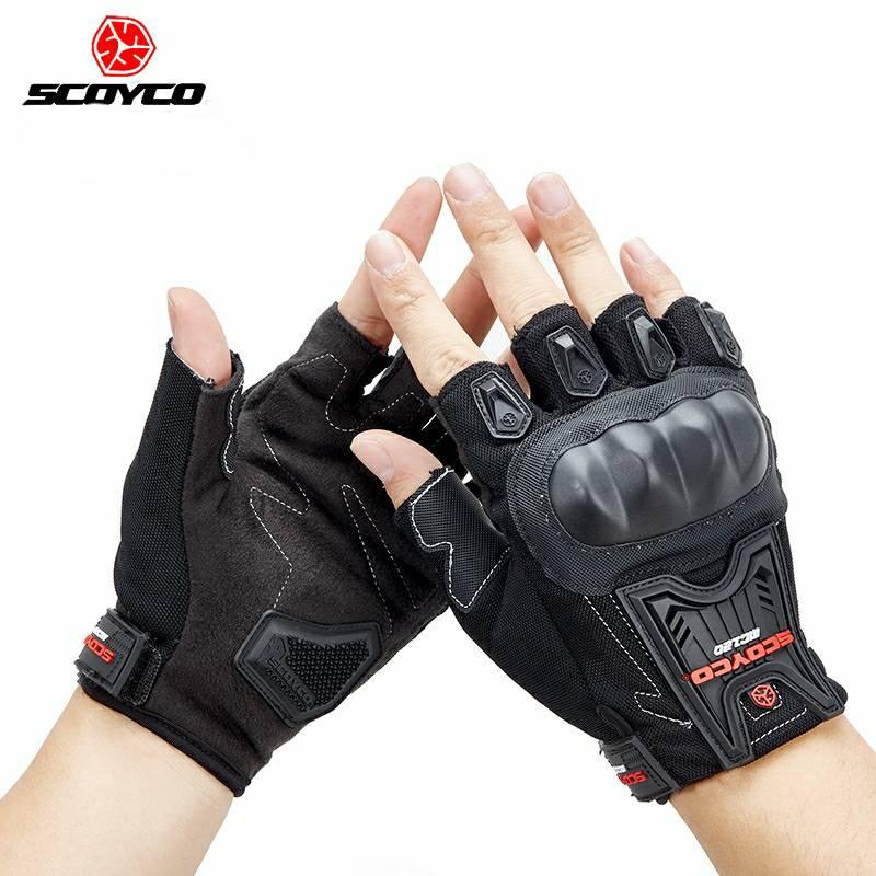 ถุงมือขับมอไซค์ SCOYCO รุ่น MC12D ครึ่งนิ้ว ระบายอากาศพร้อมการ์ดกันกะแทก ถุงมือขับมอไซค์ SCOYCO รุ่น MC12D ครึ่งนิ้ว ระบายอากาศพร้อมการ์ดกันกะแทก
