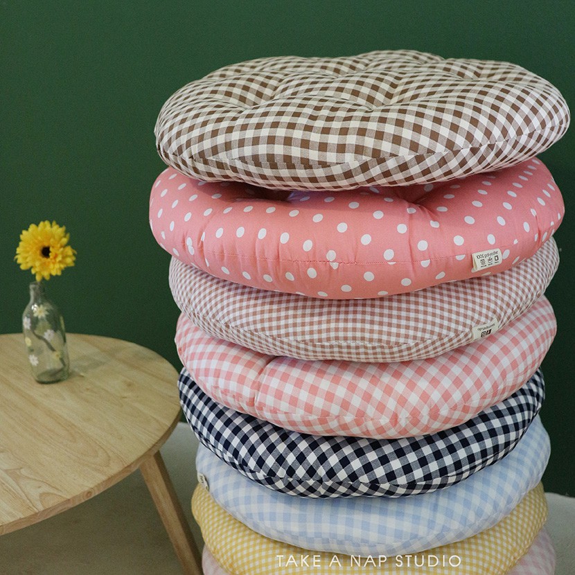 【SPOT HOT SALE】 New 2021 เบาะรองนั่ง ทรงกลม യ 100- Cotton าดไม่เล็ก เส้นผ่านศูนย์กลาง 48 cm ด้วยใยโพลีเอสเตอร์เกรด A