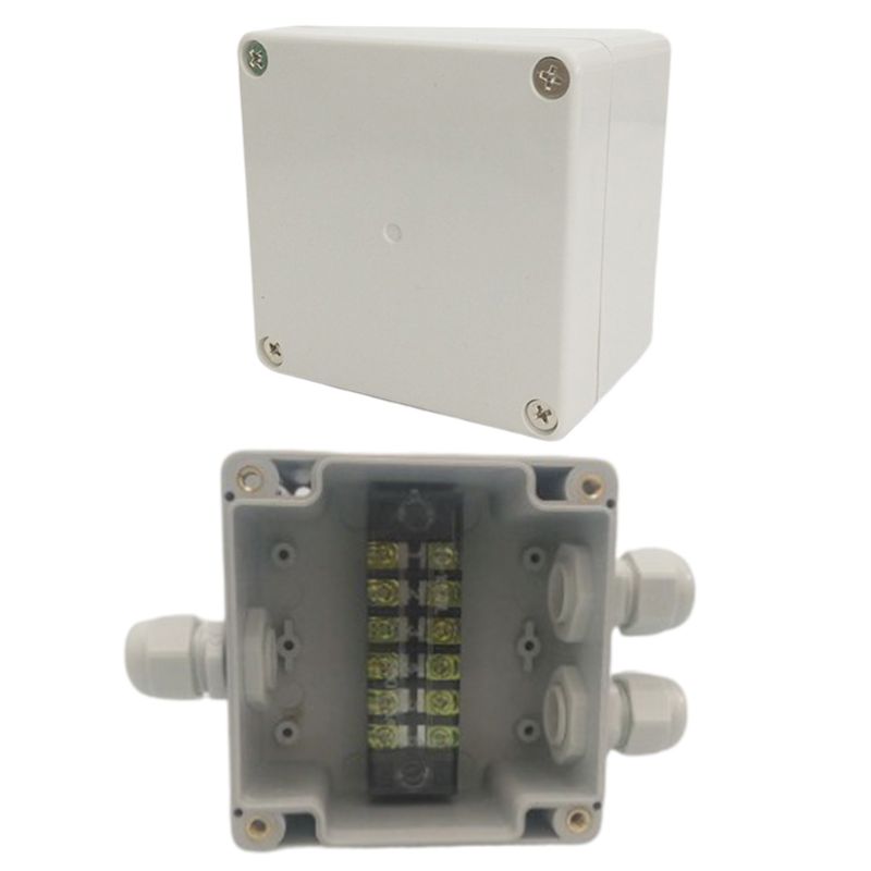 ✪【Ready Stock】【Brand new】Waterproof Enclosure Case Electrical Junction Box Connector Terminal Wire Cable 83x81x56mm