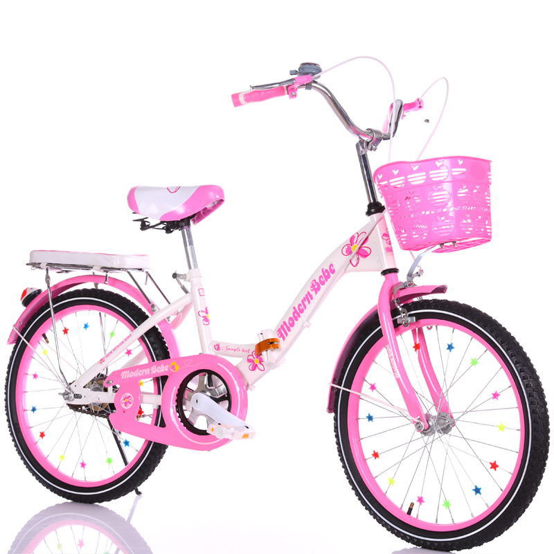 โปรโมชั่น จักรยานเด็กพับได้หญิง8-10-12-15รถเข็นเด็กอายุปีเด็กสาวนักเรียนจักรยานผู้ใหญ่ความเร็วตัวแปรรถ ราคาถูก จักรยาน จักรยานเด็กพับได้ จักรยานไฟฟ้า จักรยานพับได้
