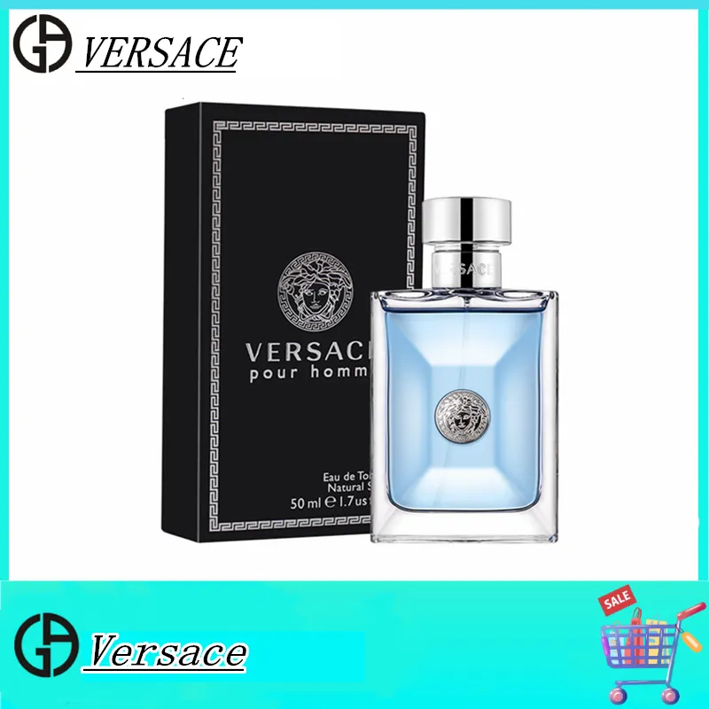 แพคเกจที่ปิดสนิท น้ำหอม Versace Pour Homme Eau De Toilette EDT 100ml. Perfume น้ำหอมผู้ชายน้ำหอมแท้น้ำหอมบรรจุภัณฑ์เดิมต้นฉบับ 100%