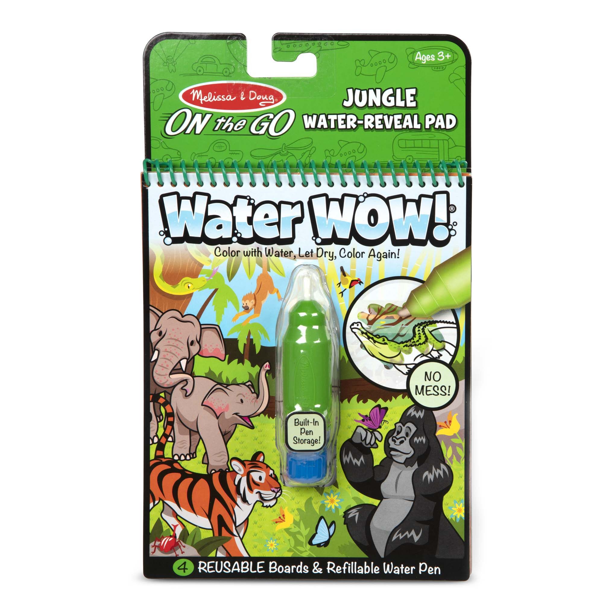 [ระบายน้ำ+รียูส] ระบายสีด้วยน้ำ รุ่นสัตว์ เล่นซ้ำได้ Melissa & Doug Reusable Water Wow Animals หลากรุ่น 5376/9464/30176 รีวิวดีใน Amazon USA พกพาได้