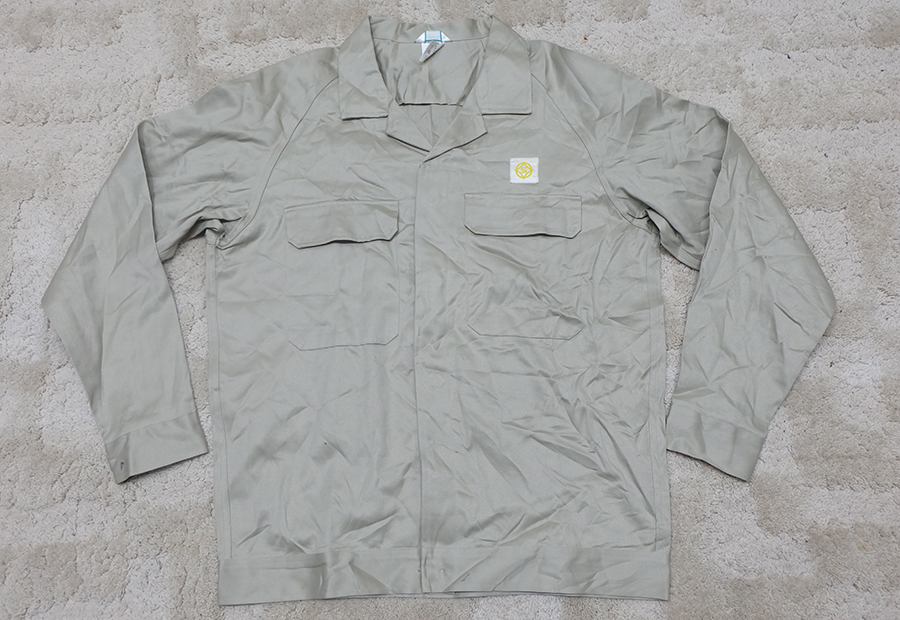 เสื้อช็อป เสื้อช่าง เสื้อช็อปช่าง​ เสื้อทำงาน เสื้อยูนิฟอร์ม​ uniform​ work​ ​shirt มือ 1 ของญี่ปุ่น ไซส์ 3L