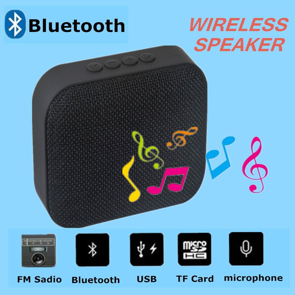 Portable Wireless Bluetooth Speaker T3 ลำโพงบลูทูธแบบพกพา รองรับวิทยุ FM / Micro SD การ์ด / การโทรออก รับสาย