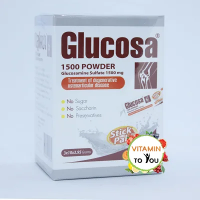 Glucosa Powder Stick Pak Glucosamine กลูโคซา แบบชง 1500mg 30 ซอง (Sachets)