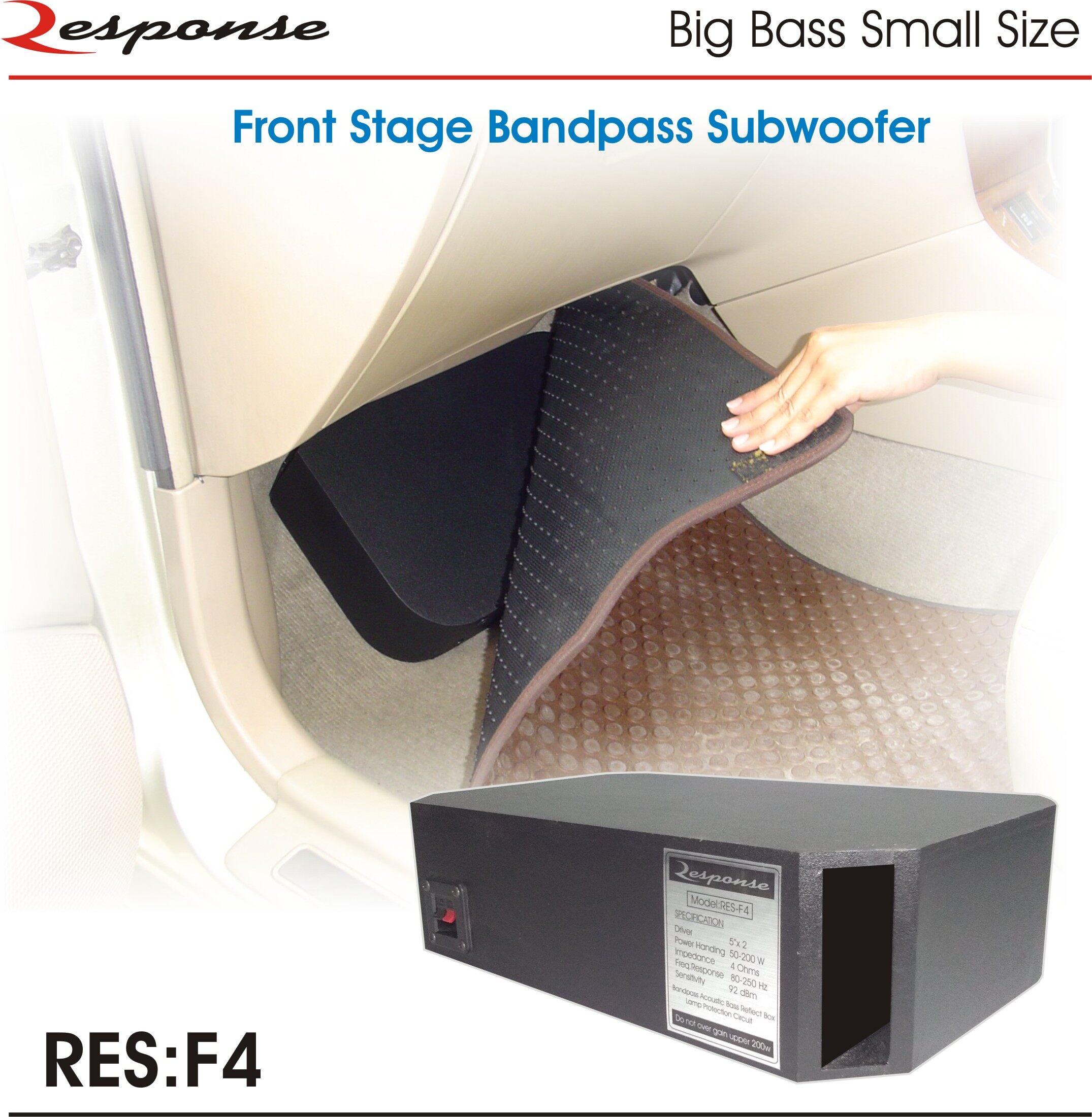 Acoustic Bandpass Subwoofer 5.25 inch x 2 ตู้เบสขนาดเล็กทรงพลัง (Big Bass Small Size) RES:F4