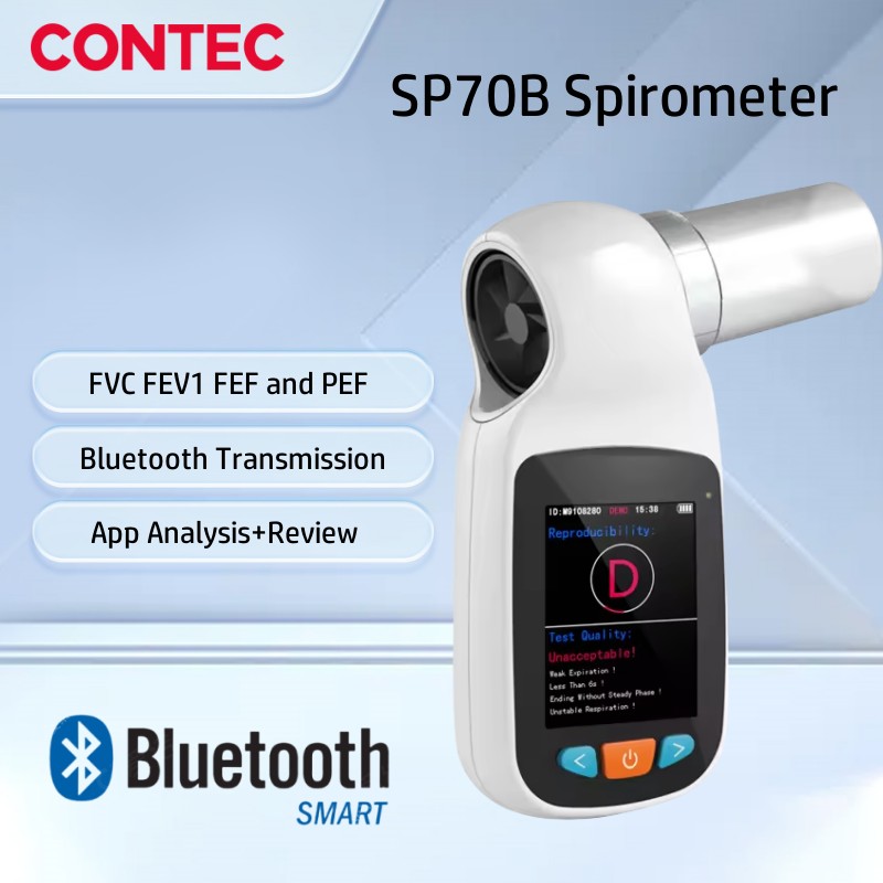CONTEC SP70B บลูทู ธ ดิจิตอล spirometer ปอดหายใจวินิจฉัย vitalograph
