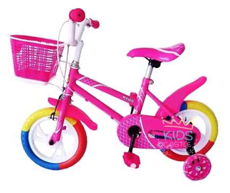 Kids castle  รถจักรยานเด็กขาปั่น สีรุ้งล้อโฟม ขนาด 12 นิ้ว