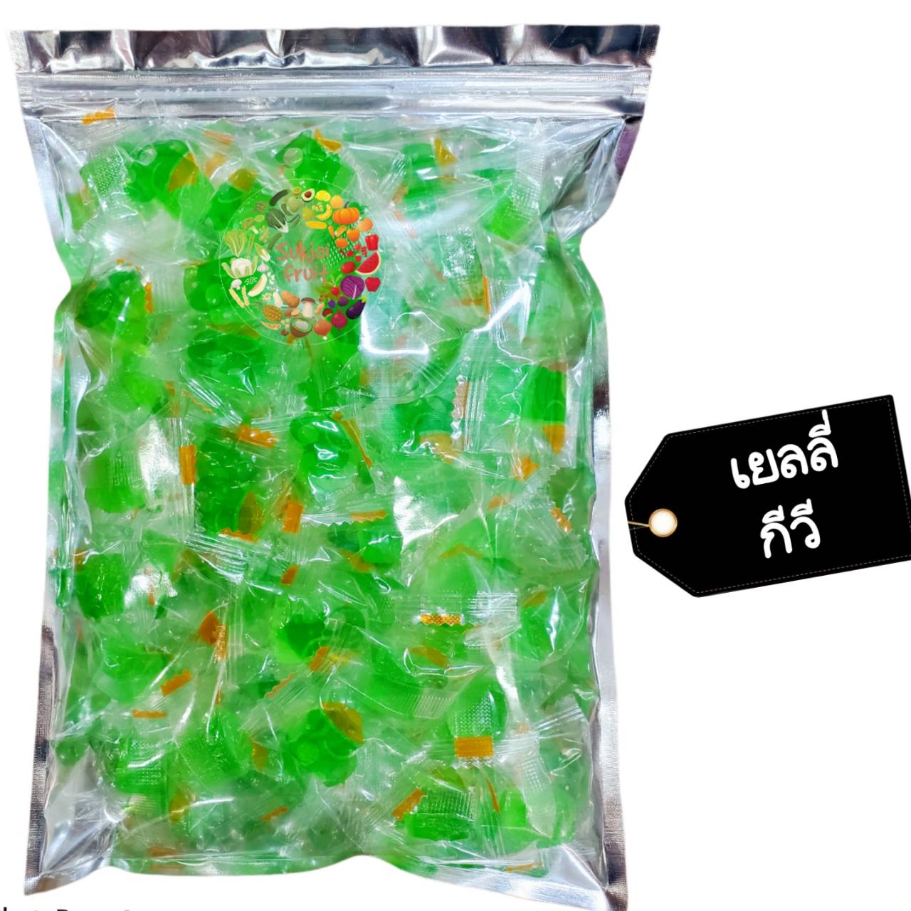 เยลลี่ กีวี 80 กรัม - Kiwi jelly 80 g  - Dried fruit ผลไม้ อบแห้ง ขนมไทย ขนม OTOP บ๊วย ผลไม้อบแห้ง บ๊วย ผลไม้อบแห้ง