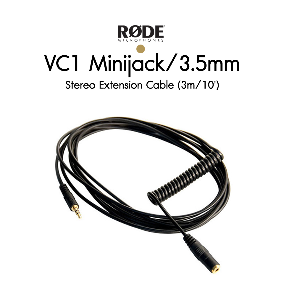 Rode VC1 Minijack/3.5mm Stereo Extension Cable (3m/10')