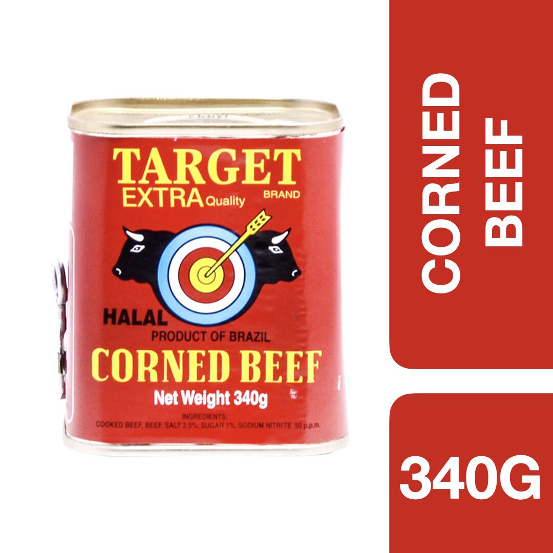 Target Corned Beef 340g ++ เนื้ออบกระป๋อง 340g