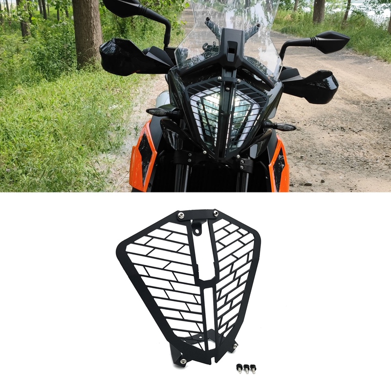 Motorcycle headlight protector guard headlight protection grill cover for ktm 790 adventure 390adv 890adv r 2020-2022
