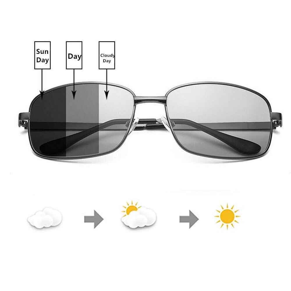 UV 400 ColorChanging Glasses Men's Day and Night DualUse Intelligent