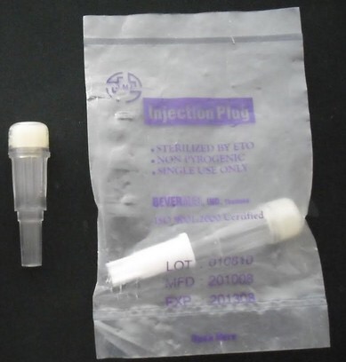 Injection Plug ข้อต่อน้ำเกลือ ข้อต่อฉีดยาให้น้ำเกลือ ข้อต่อฉีดยา (100 ชิ้น /กล่อง)