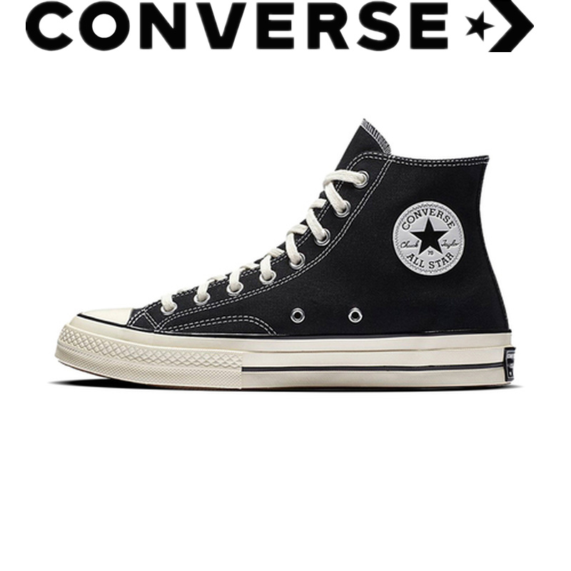 Converse II รุ่นที่ปรับปรุง 1970 วินาทีสีดำสูงด้านบนรองเท้าผู้ชายรองเท้าผ้าใบคลาสสิกรองเท้าผู้หญิงต่ำบนรองเท้าผ้าใบสบาย ๆ 162058C 162050C