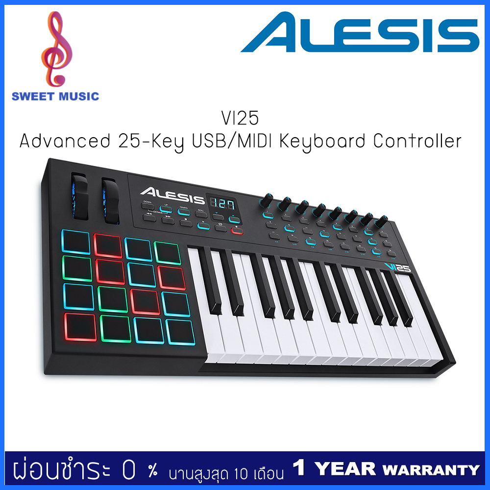 Alesis VI25 คีย์บอร์ดใบ้ Midi Keyboard Controller