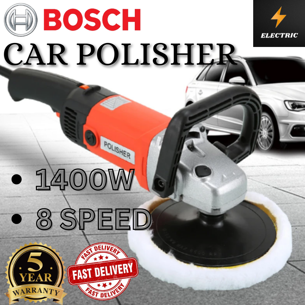 Car Polisher 1400W Adjustable 8 Speed Car Polish Machine Electric
