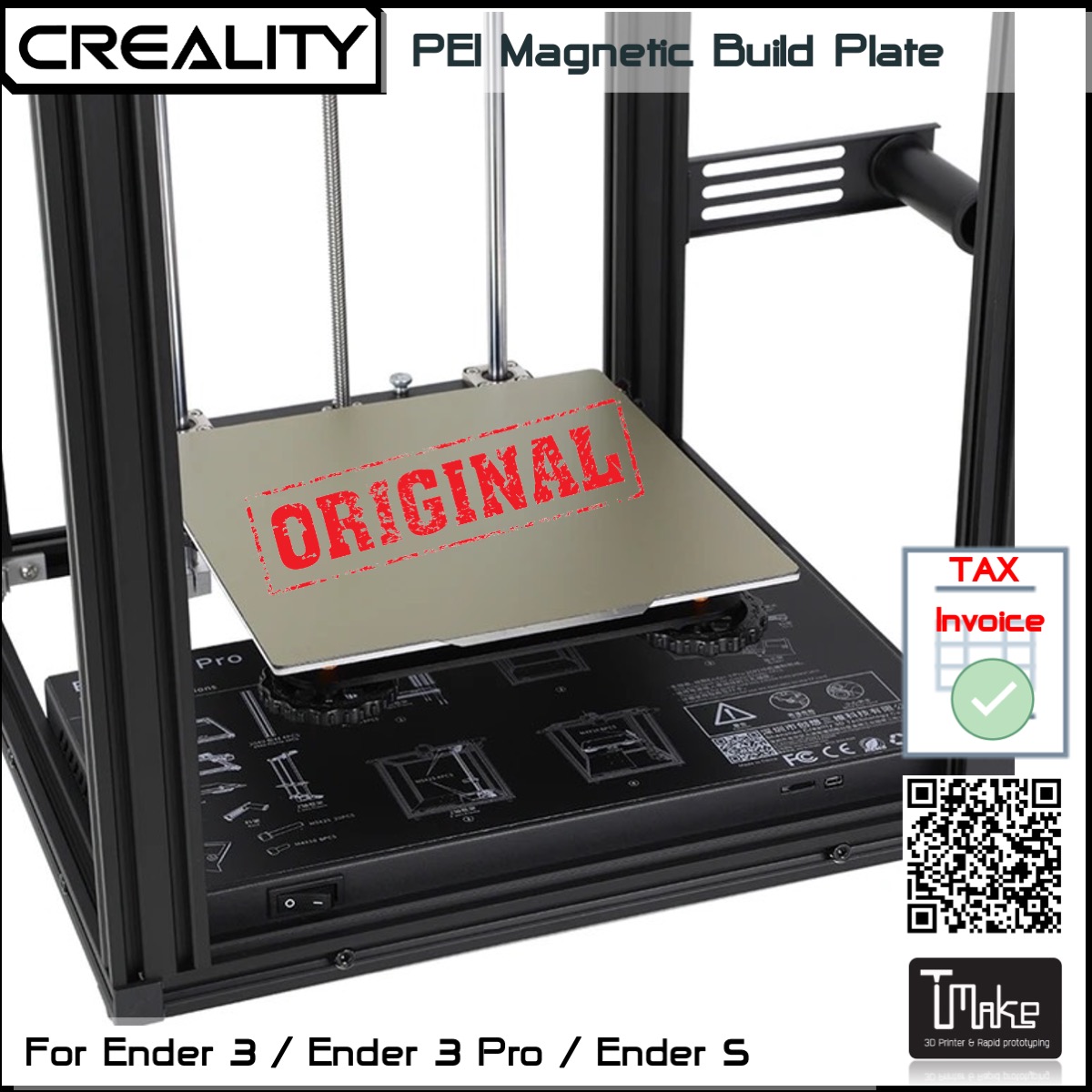 Creality PEI Magnetic Build Plate 235x235 mm