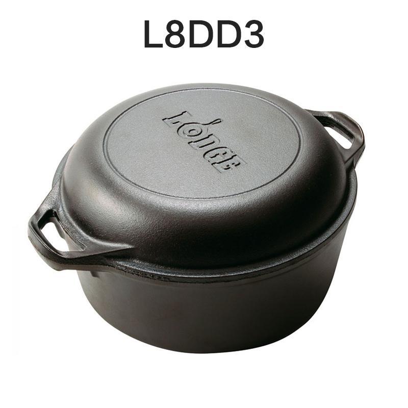 America Lodge, Very Import Cast-iron Stewing Pot Household Kitchen Flat Thick Fried Braised Soup Pan Set 26 Cm Singapore