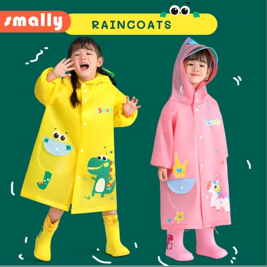 พร้อมส่ง Kids Raincoat for Boys and Girls เสื้อกันฝนเด็ก
