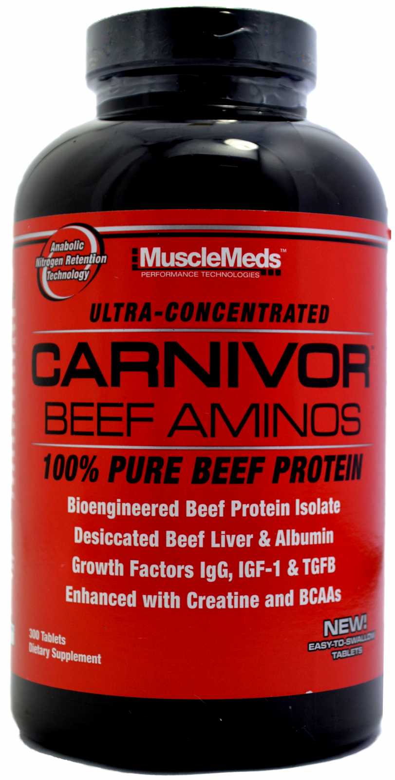 MuscleMeds Carnivor Beef Aminos 300 Tablets Beef Protein Isolate w