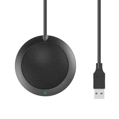 Usb Plug Computer Tabletop Omnidirectional Condenser Boundary Conference Microphone For Recording,Gaming,Skype,Voip Call
