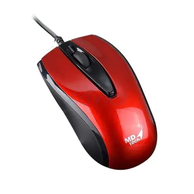 USB Optical Mouse MD-TECH (MD-10) Red/Black