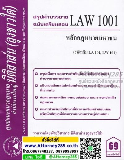 ชีทสรุป LAW 1001 หลักกฎหมายมหาชน ม.รามคำแหง (นิติสาส์น ลุงชาวใต้)
