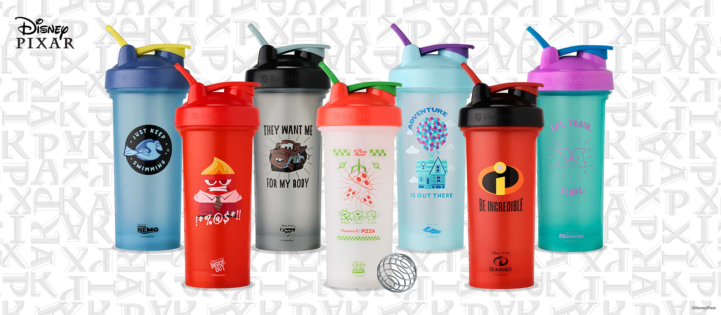 Blender Bottle Classic 28 oz. Disney Pixar Shaker w/ Loop Top - The Incredibles