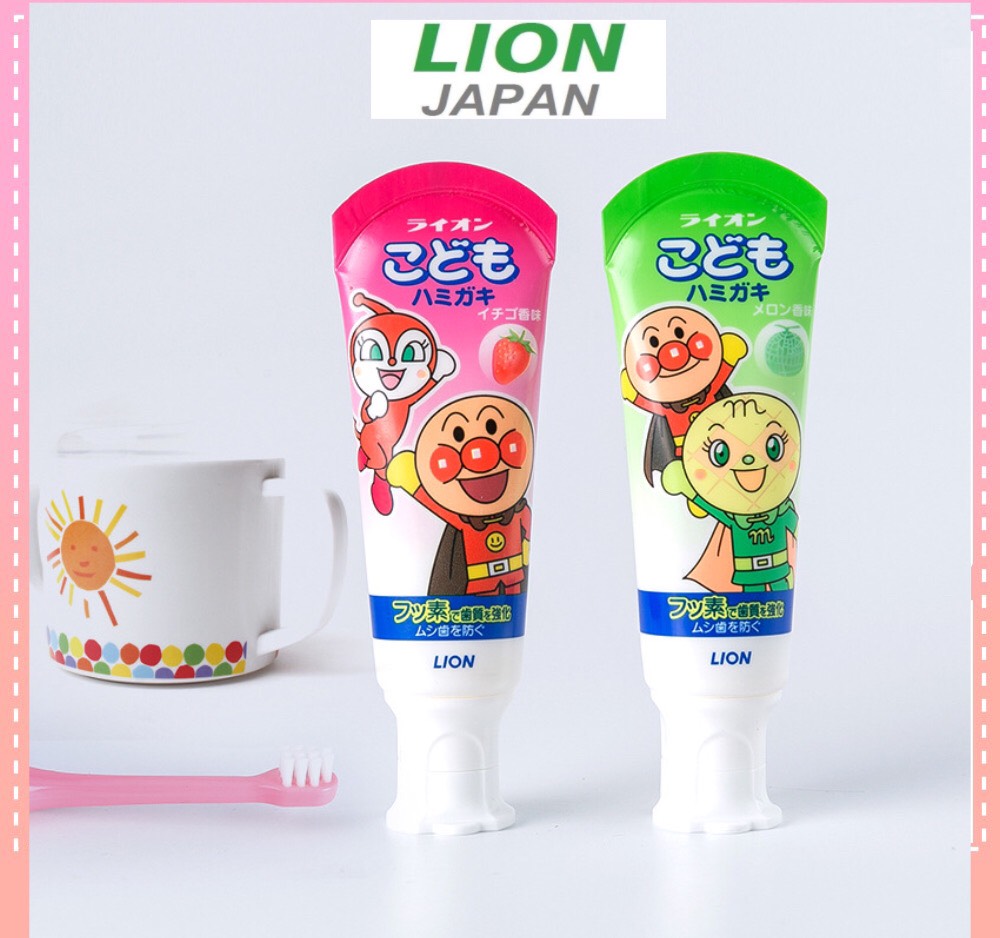 ??ยาสีฟันเด็ก Lion ยาสีฟันอันปังแมน ยาสีฟันกลืนได้  สุดฮิต ญี่ปุ่น 100%