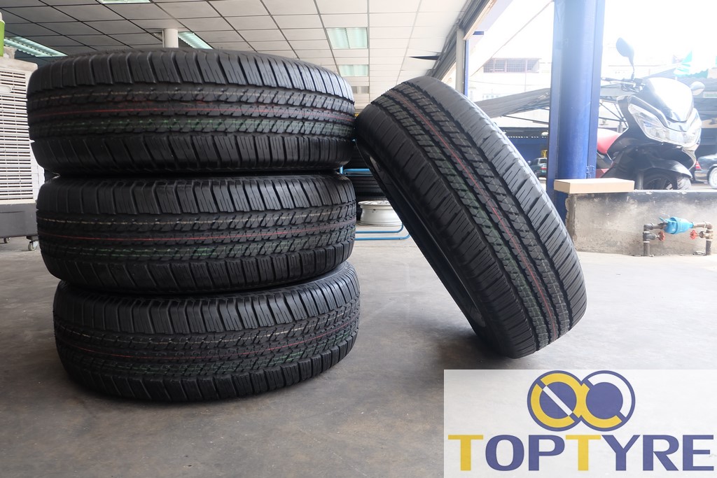 ยางถอดป้ายแดง BRIDGESTONE DUELER H/T 684 ขนาด 255/65R17  ปี2019 (จำนวน4เส้น) แถมจุ๊บลมฟรี