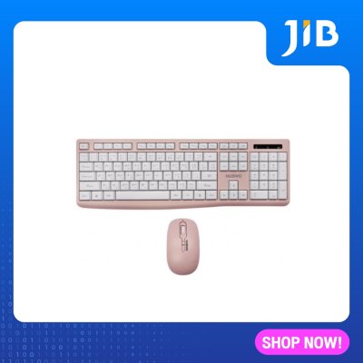 ดูภาพ KEYBOARD & MOUSE (คีย์บอร์ดและเมาส์ไร้สาย) NUBWO VIRGO WIRELESS NKM-625 (PINK) เพิ่มเติม KEYBOARD & MOUSE (คีย์บอร์ดและเมาส์ไร้สาย) NUBWO VIRGO WIRELESS NKM-625 (PINK)