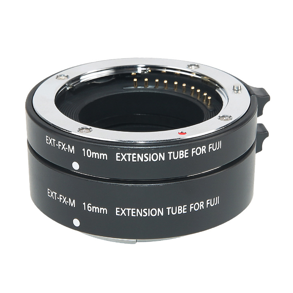 ETX-FX- M Auto Focus Macro Extension Lens Tube Set 10mm 16mm Adapter Ring for Fuji XT4 XT100 XT3 XT2 XH1 Mirrorless Camera