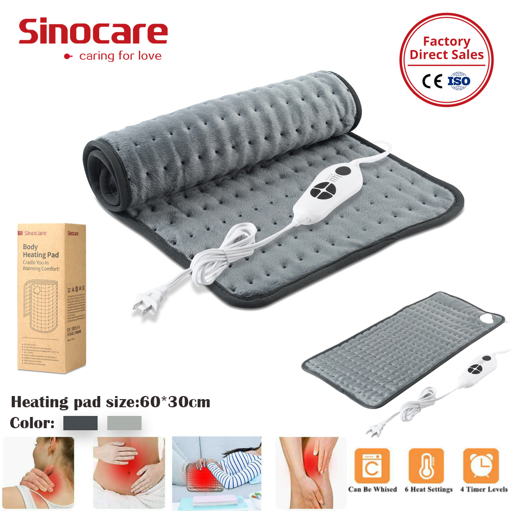 Sinocare Electric Heating Pad for Back Pain Relax Muscles Cramps Relief