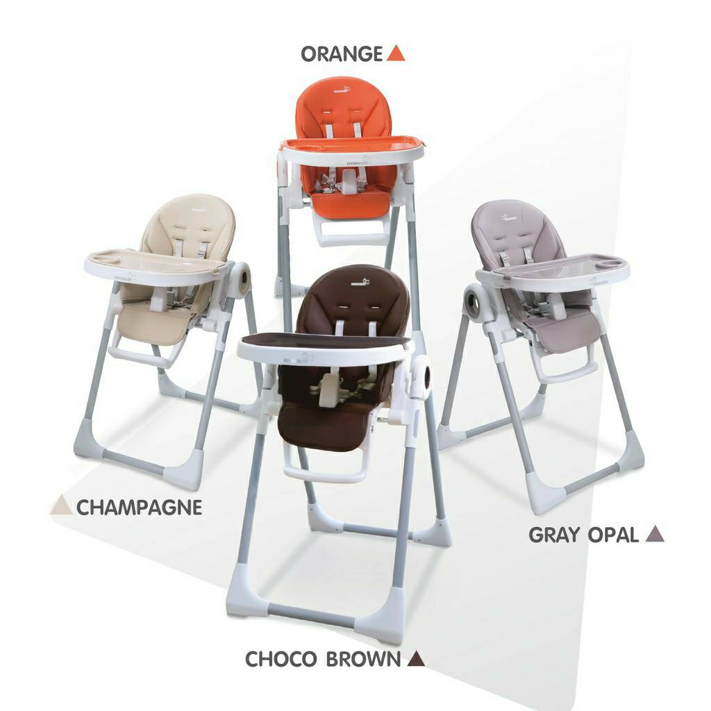 Rockingkids เก้าอี้ทานข้าวเด็กพร้อมปรับเอนนอนได้ เก้าอี้ไฮแชร์ เก้าอี้อเนกประสงค์ รุ่น Primo High chair ของแท้