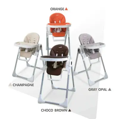 Rockingkids เก้าอี้ทานข้าวเด็กพร้อมปรับเอนนอนได้ เก้าอี้ไฮแชร์ เก้าอี้อเนกประสงค์ รุ่น Primo High chair ของแท้