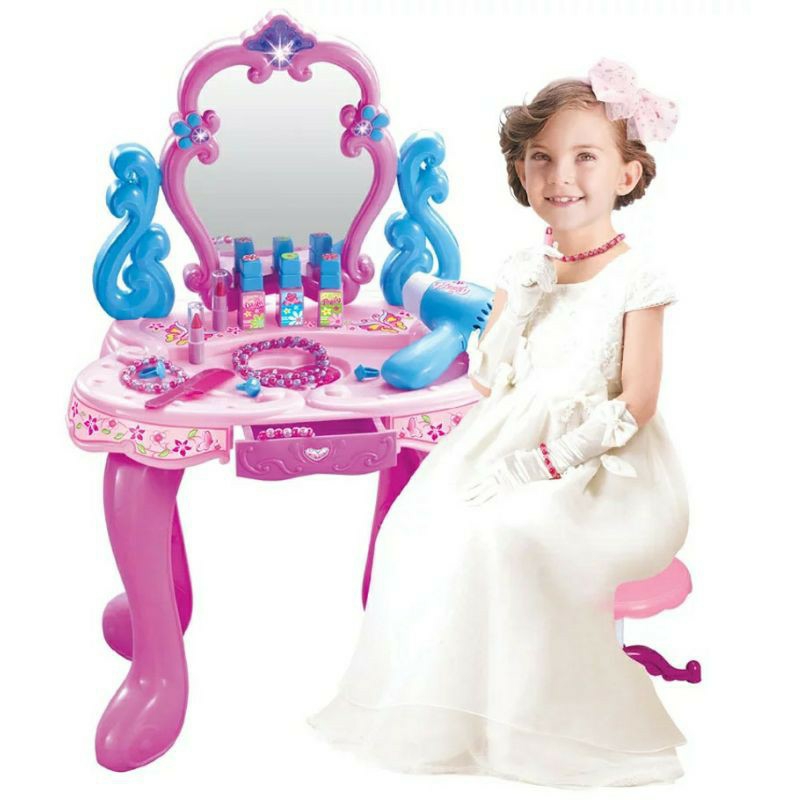 โต๊ะเครื่องแป้ง โต๊ะแต่งหน้าเด็ก makeup beauty table toy