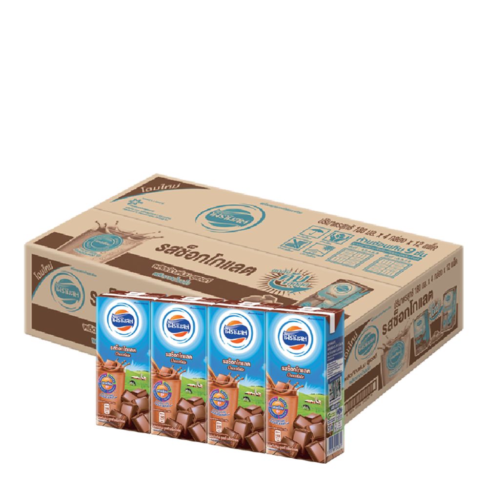 โฟร์โมสต์ นมยูเอชที รสช็อคโกแลต 180 มล. (48 กล่อง)/Foremost UHT milk chocolate flavor 180ml (48 boxes)