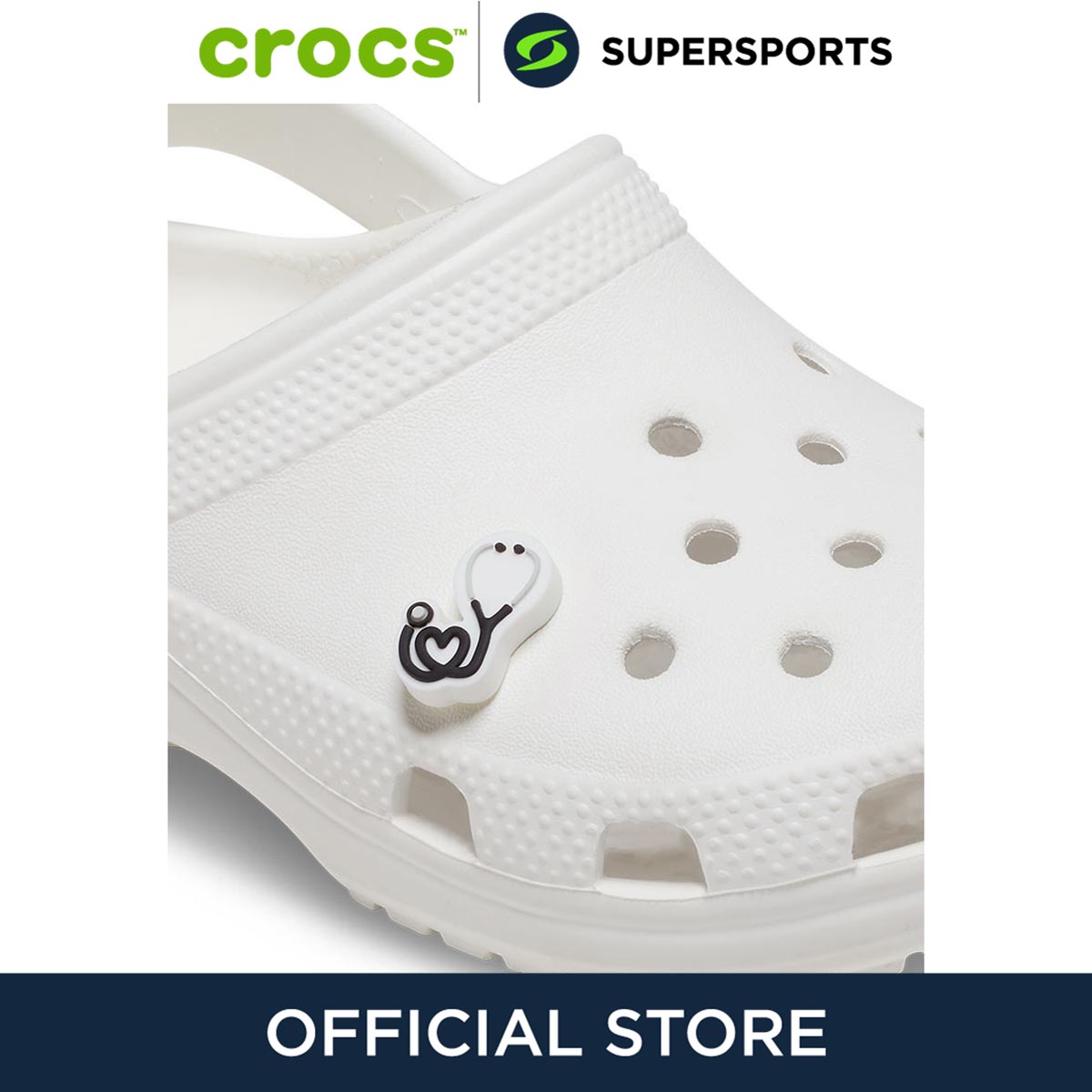 CROCS Jibbitz Heart Stethoscope ตัวติดรองเท้า Lazada.co.th