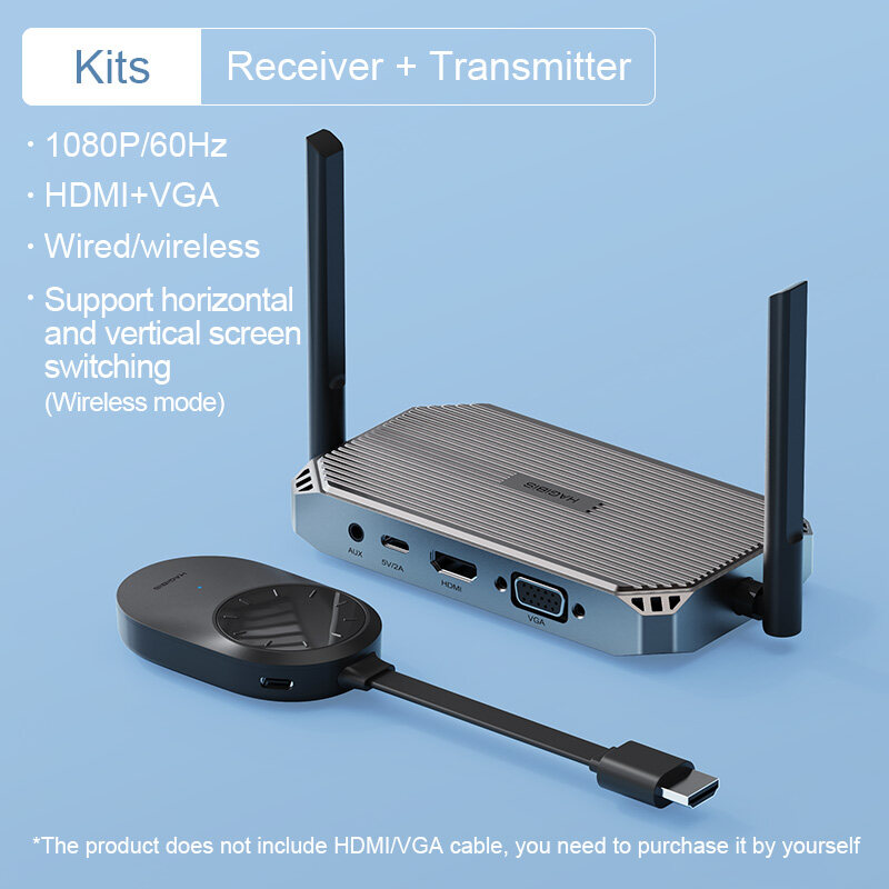  Hagibis Wireless HDMI VGA Video Transmitter 