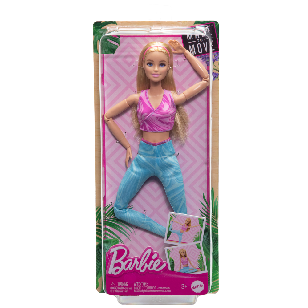 ตุ๊กตา & บ้านตุ๊กตา Barbie Made to Move Doll บาร์บี้ ตุ๊กตาเมดทูมูฟ ซีรี่ส์ 4 บาร์บี้โยคะ FTG80 (979C) ID  ftg80 (979c) HRH27