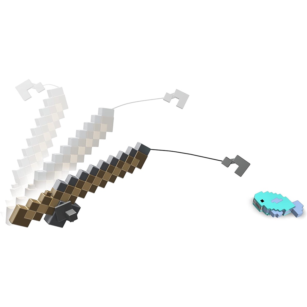Mattel Minecraft fishing rod เบ็ดตกปลาแม่เหล็ก