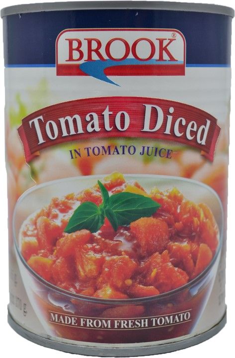 (แพ็ค3)บรู๊คน้ำมะเขือเทศหั่นเต๋า 565 กรัม/Brook Tomato Diced In Tomato Juice 565g